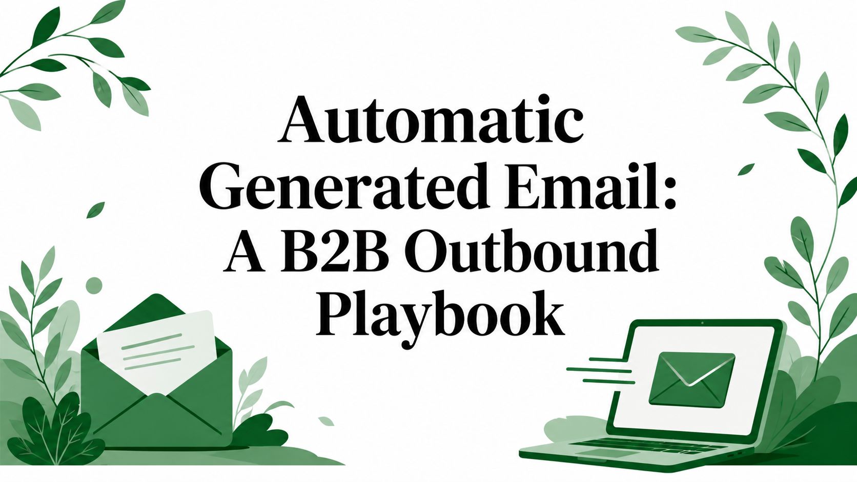 Automatic Generated Email: A B2B Outbound Playbook