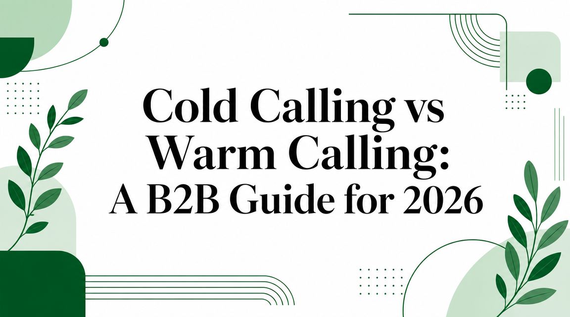 Cold Calling vs Warm Calling: A B2B Guide for 2026