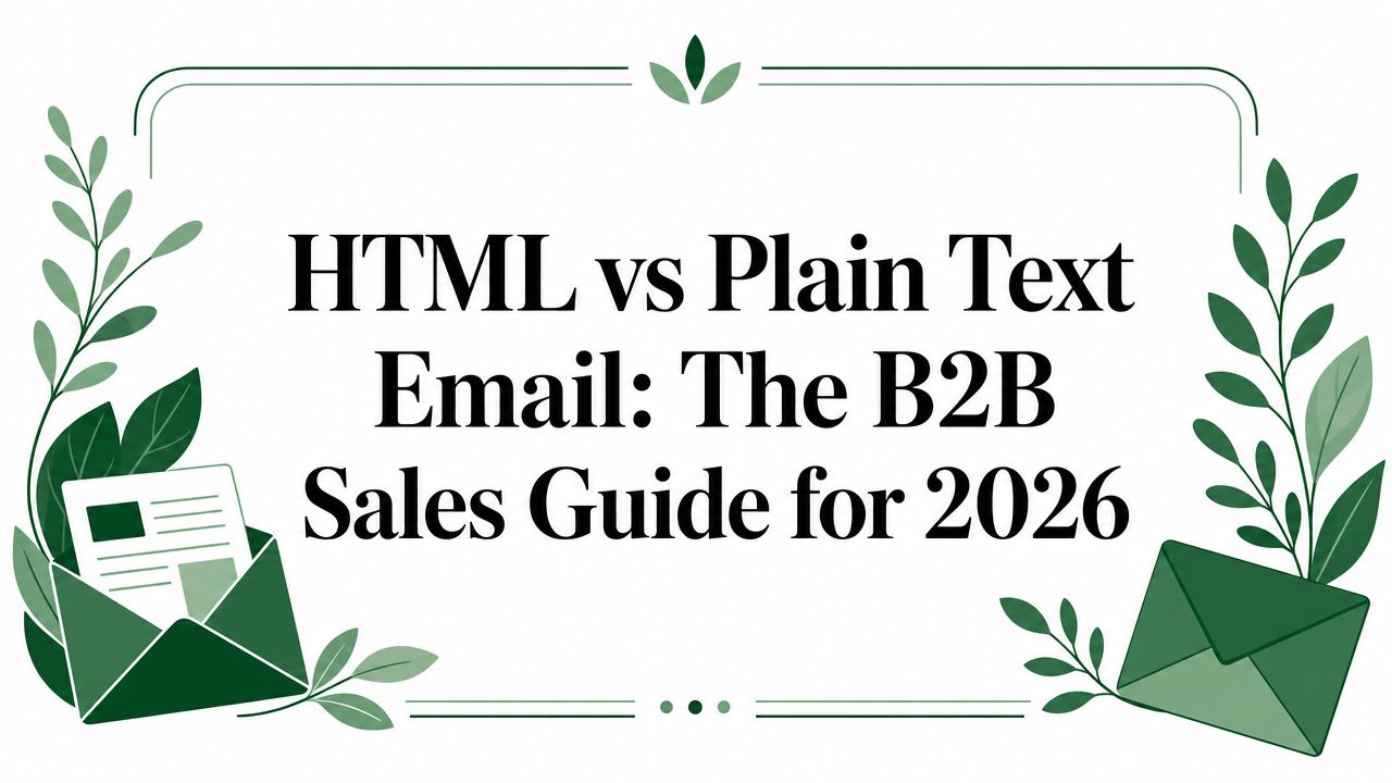 HTML vs Plain Text Email: The B2B Sales Guide for 2026