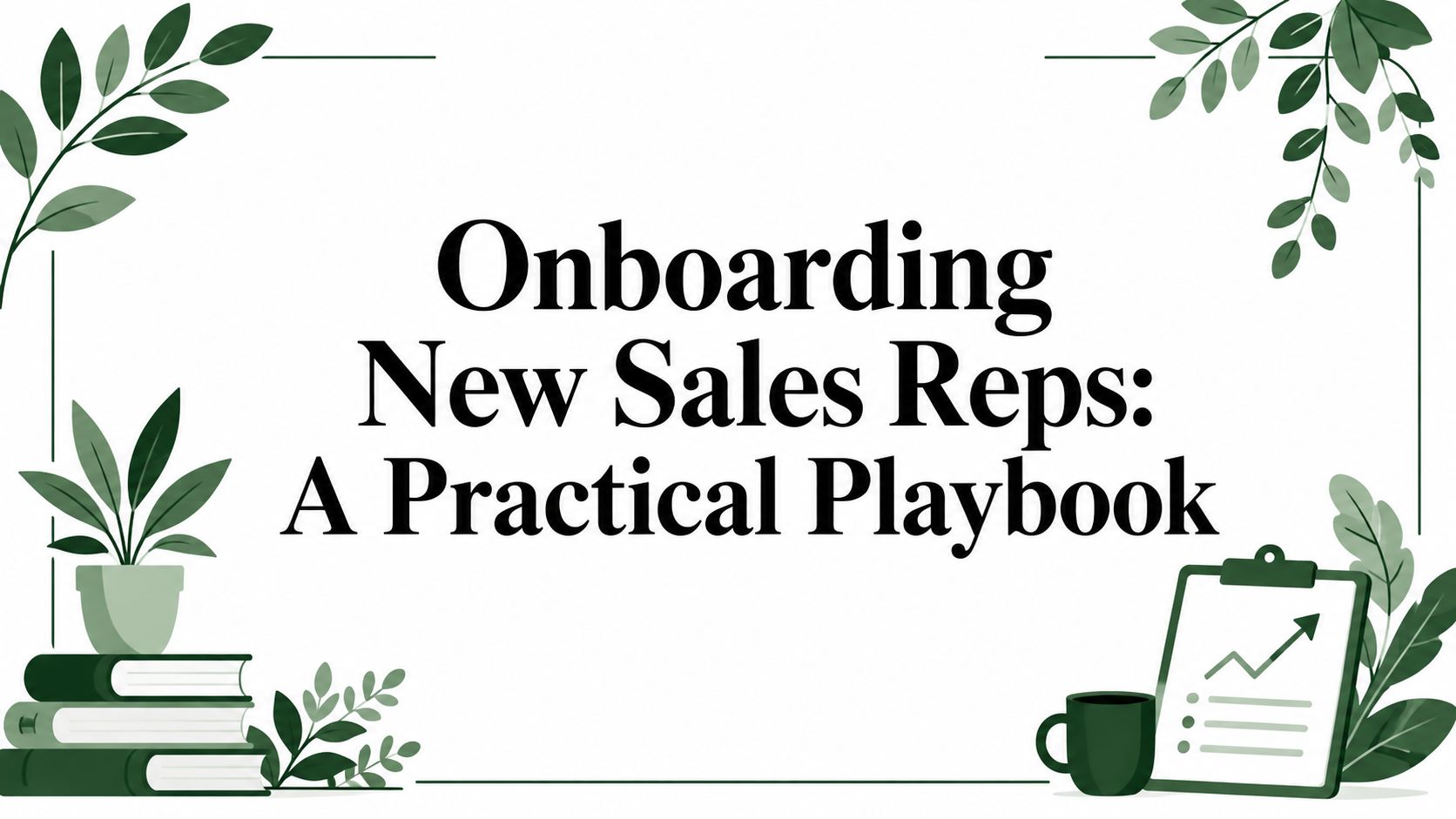 Onboarding New Sales Reps: A Practical Playbook